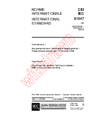 IEC 61547:1995/AMD1:2000