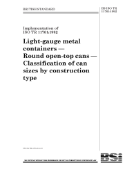 BS ISO TR 11761:1992