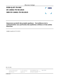 NBN EN 16602-70-50:2015