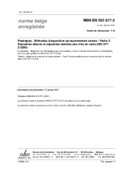 NBN EN ISO 877-2:2011