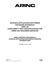 ARINC Specification 653P3A-3:2025