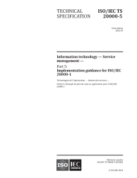 ISO/IEC TS 20000-5:2022