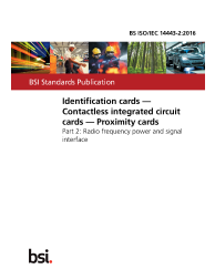 BS ISO/IEC 14443-2:2016