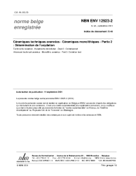 NBN ENV 12923-2:2001