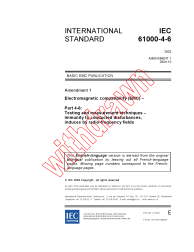 IEC 61000-4-6:2003/AMD1:2004