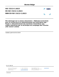 NBN EN ISO 15213-1:2023