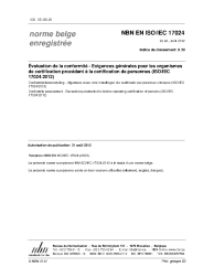 NBN EN ISO/IEC 17024:2012