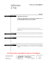 UNE-CLC/TR 50488:2007 IN