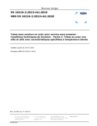 NBN EN 10216-2:2013+A1:2020