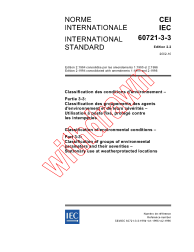 IEC 60721-3-3:1994+AMD1:1995+AMD2:1996 Consolidated