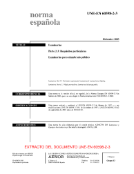 UNE-EN 60598-2-3:2003