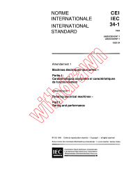 IEC 60034-1:1994/AMD1:1996