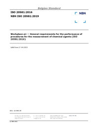NBN ISO 20581:2019