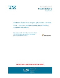 UNE-EN 10028-5:2017
