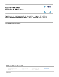 CEN ISO/TR 4450:2022