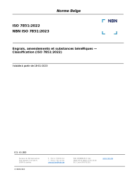 NBN ISO 7851:2023