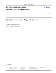 NBN EN 16241:2014+A1:2016