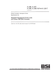 BS A 246-249:1974+A1:2017