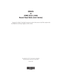 ASME B18.5-2009 - ERR