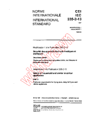 IEC 60335-2-13:1987/AMD1:1990