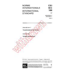 IEC 60186:1987/AMD1:1988