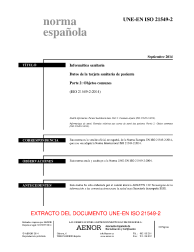 UNE-EN ISO 21549-2:2014