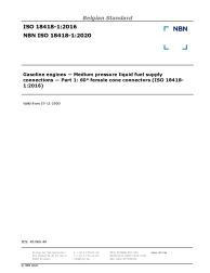 NBN ISO 18418-1:2020