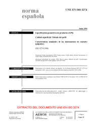 UNE-EN ISO 3274:1998 (R2008)