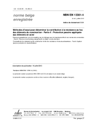 NBN EN 13381-4:2013