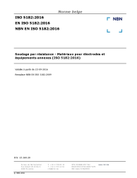 NBN EN ISO 5182:2016
