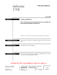 UNE-CR 12953-14:2003