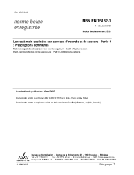 NBN EN 15182-1:2007