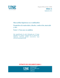 ESPECIFICACION UNE 0064-1:2021
