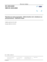 NBN EN 1534:2020
