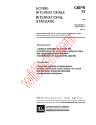 CISPR 13:1990/AMD2:1993