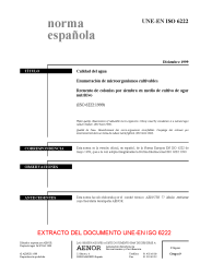 UNE-EN ISO 6222:1999 (R2008)