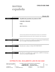 UNE-EN ISO 3040:2016
