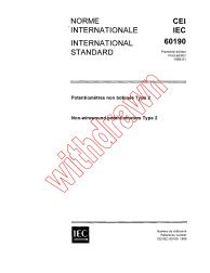 IEC 60190:1966