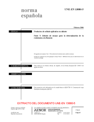 UNE-EN 13880-5:2006 (R2014)