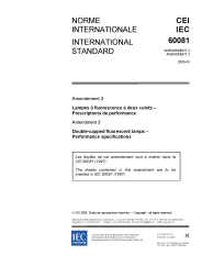 IEC 60081:1997/AMD3:2005