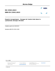 NBN EN 15561:2023
