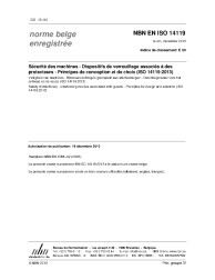 NBN EN ISO 14119:2013