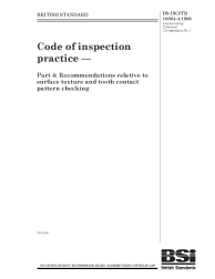 BS ISO/TR 10064-4:1998