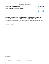 NBN ISO/IEC 25023:2021