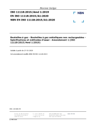 NBN EN ISO 11118:2015/A1:2020