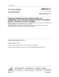 NBN EN 417:2012
