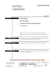 UNE-EN ISO 7998:2007 (R2009)