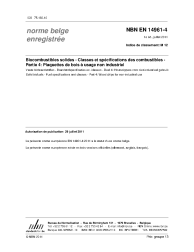 NBN EN 14961-4:2011