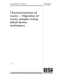 PD CEN/TR 15018:2004