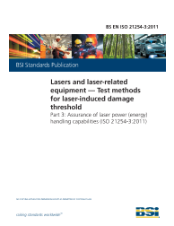 BS EN ISO 21254-3:2011